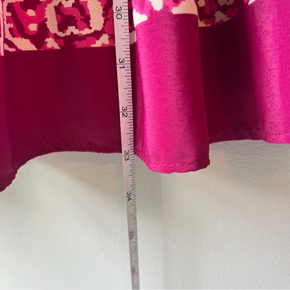 Zara Magenta and White Floral Swirl Mini Dress - Picture 6 of 6